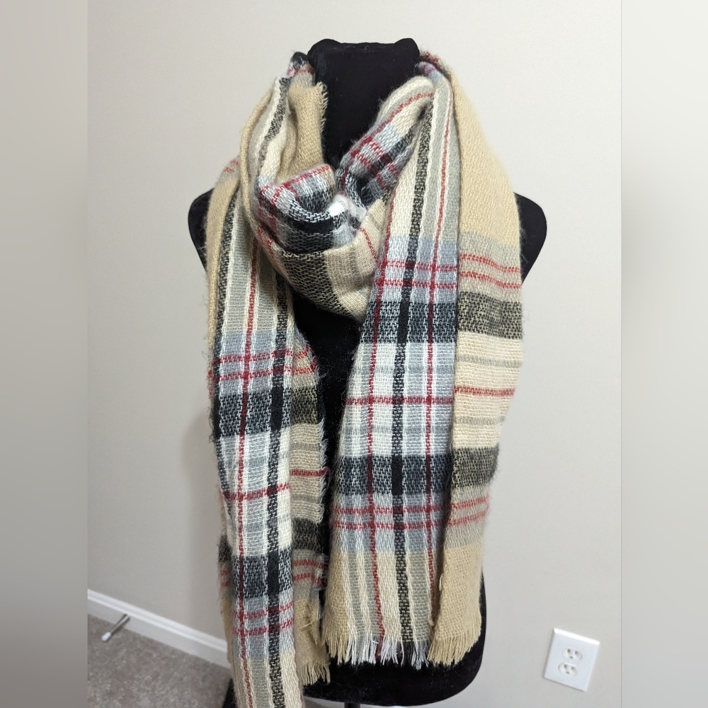 Scarf, Tartan Check Pattern